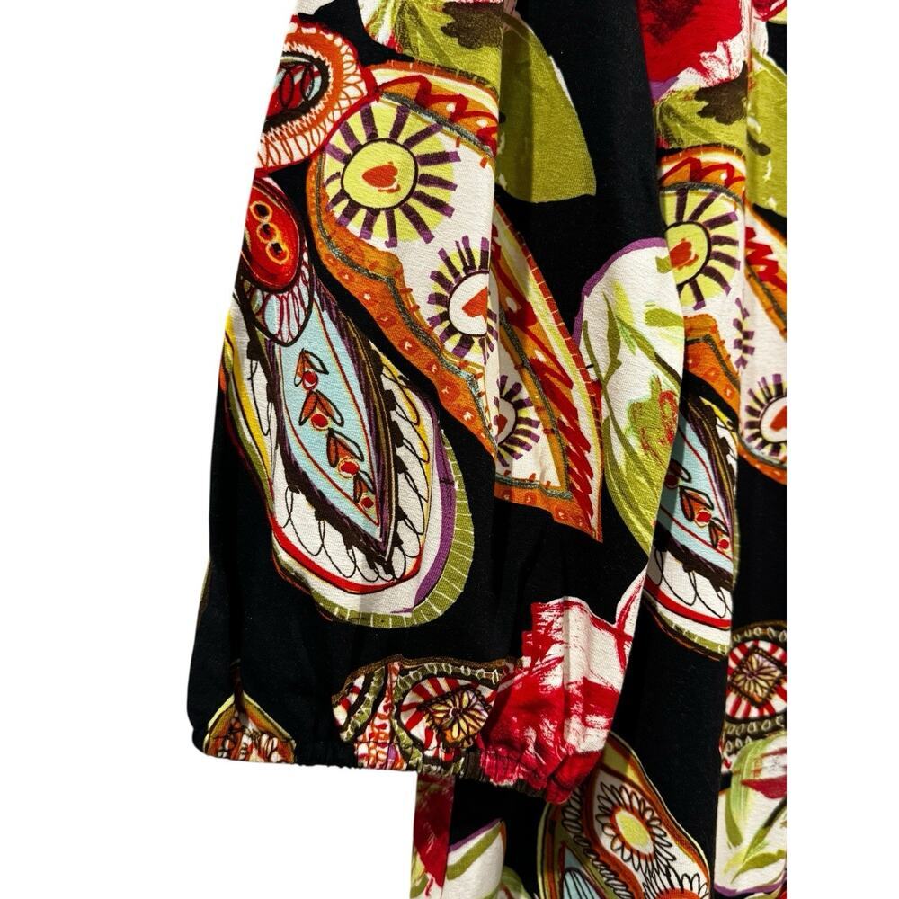 Elliot Lauren Floral Women’s Blouse Embroidered Square Neckline Puff Sleeves: XL - Picture 5 of 10
